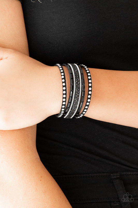 Seize The Sass - Black wrap bracelet