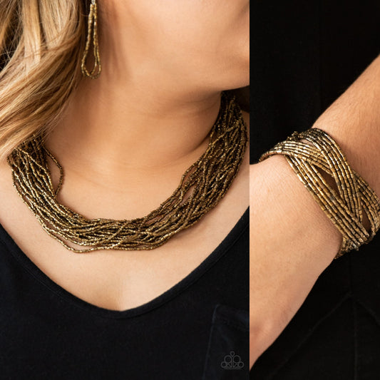 The Speed of STARLIGHT - Brass necklace w/ matching bracelet