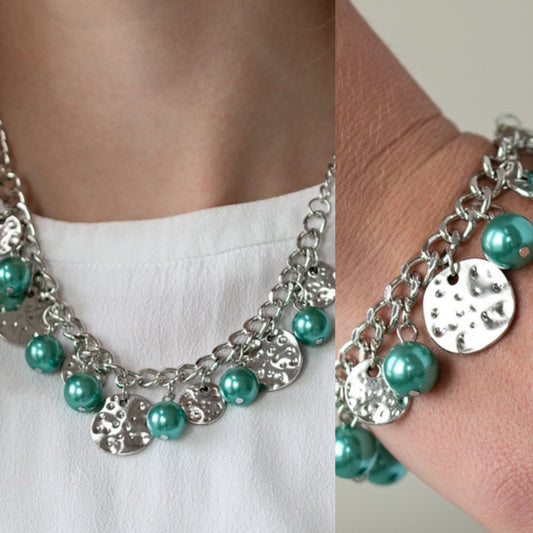 Seaside Sophistication - Green necklace w/ matching bracelet