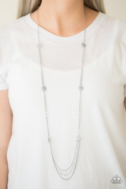 Beach Breeze - pink necklace