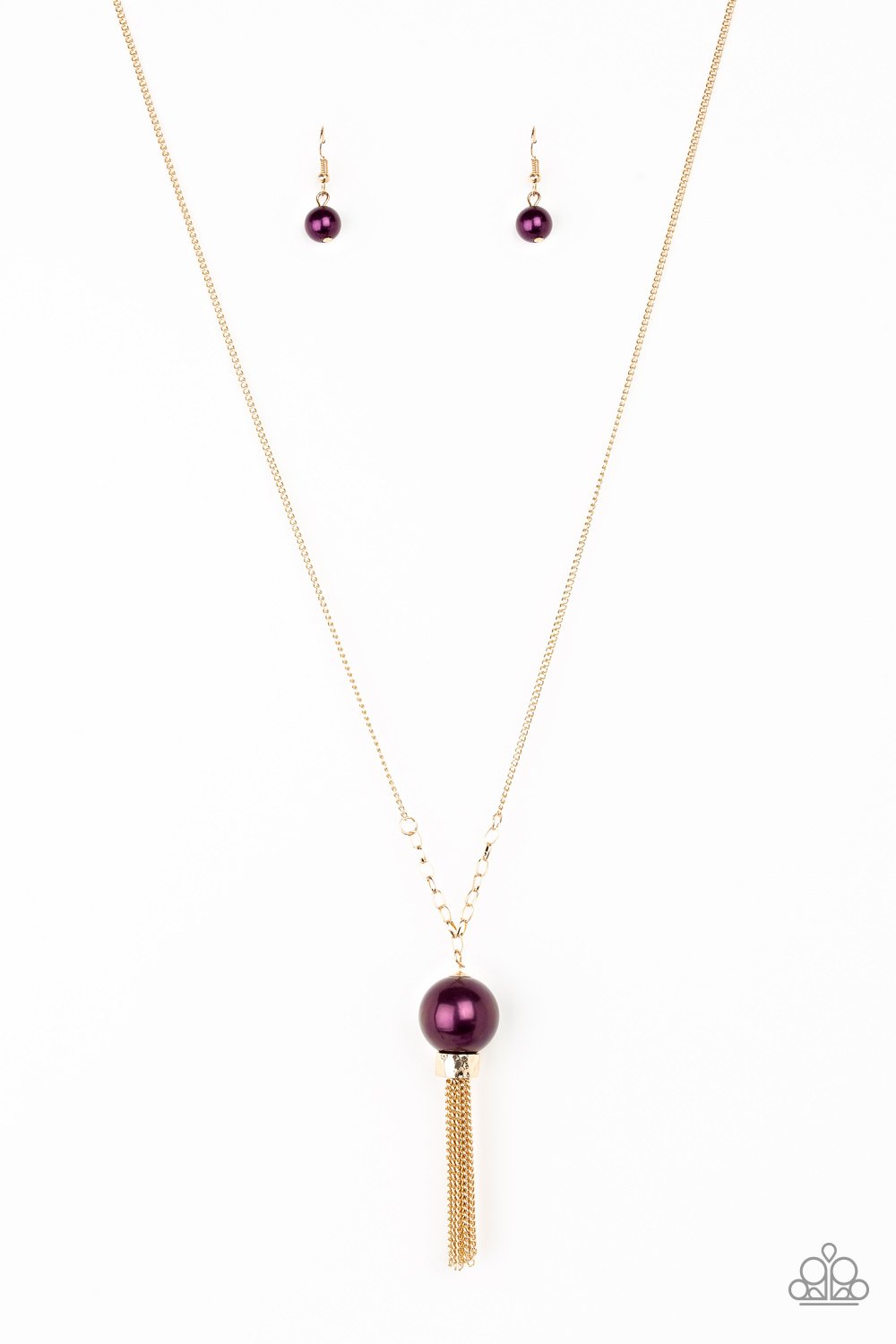 Belle of the Ballroom - Purple/Gold necklace