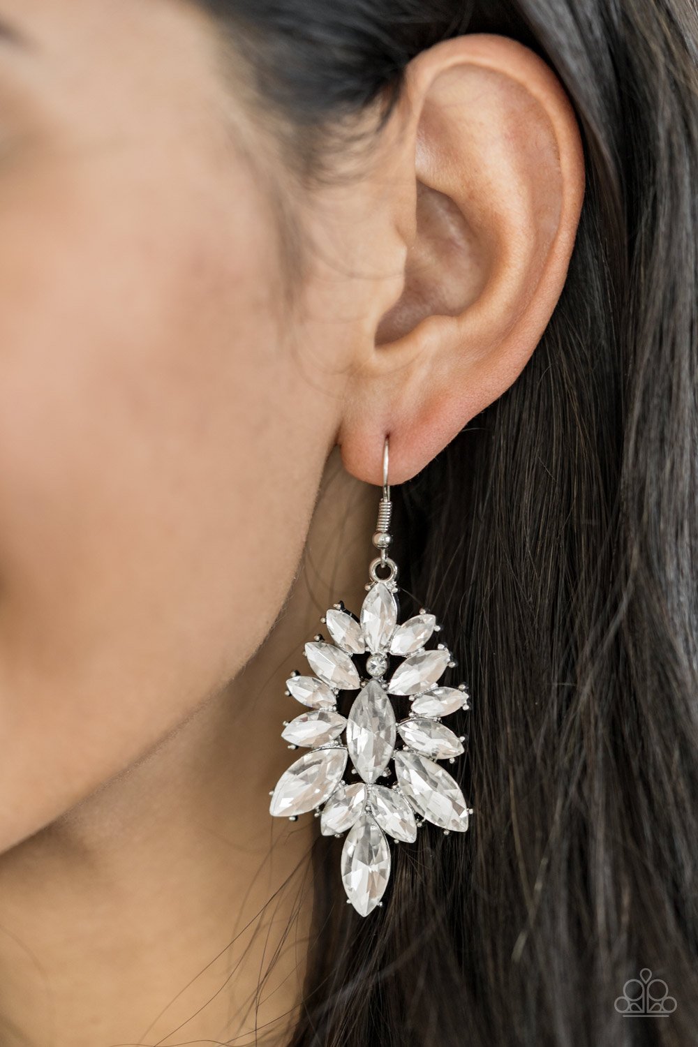 Billion Dollar Boss - White earrings