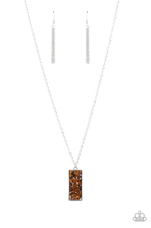 Retro Rock Collection - Brown Necklace