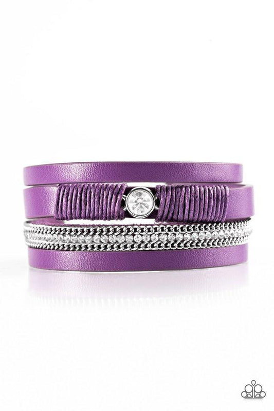 Catwalk Craze- Purple wrap bracelet