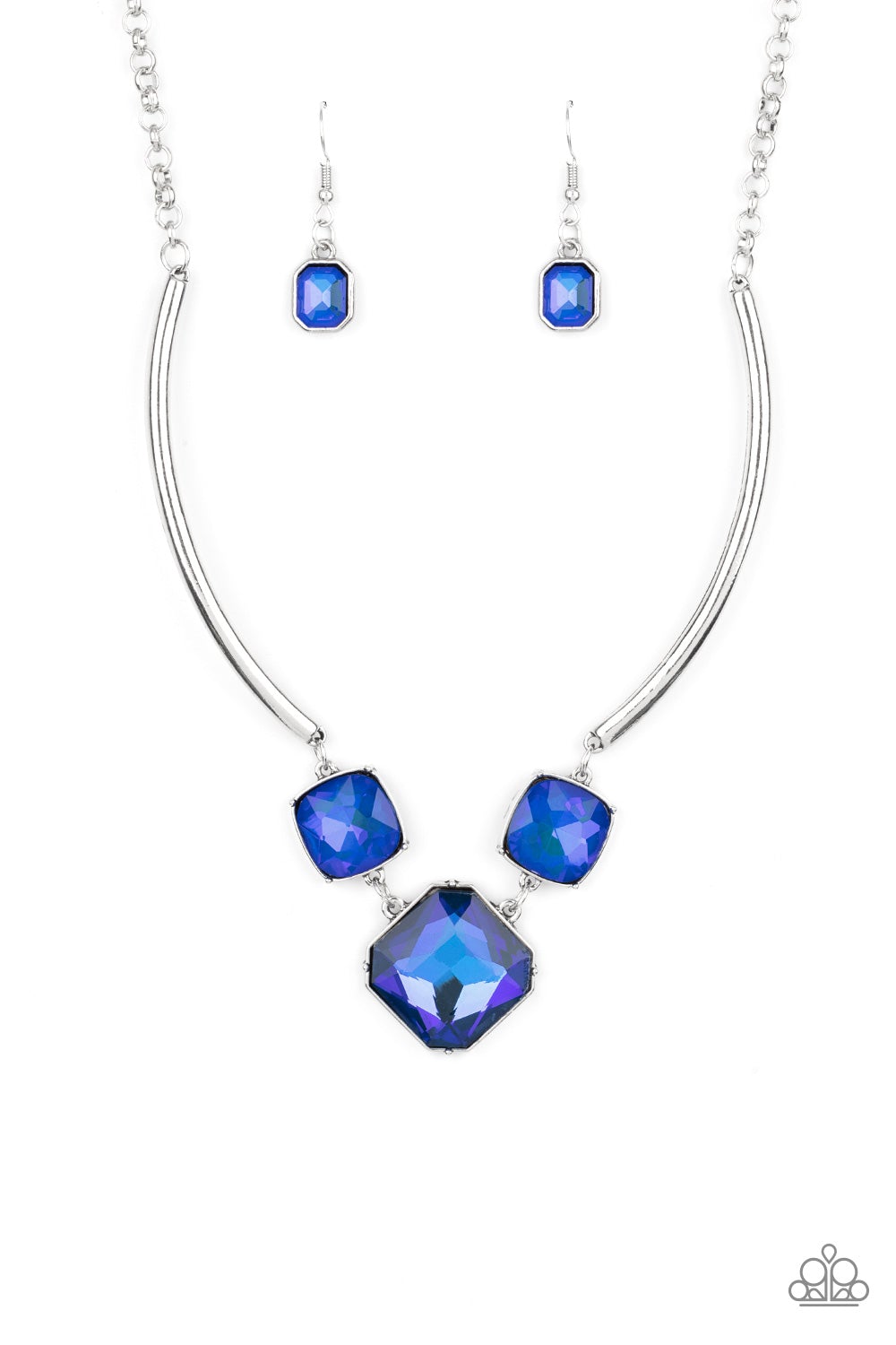 Divine IRIDESCENCE - Blue Iridescent necklace