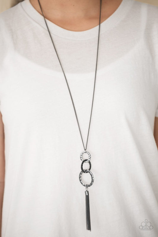 Dont BOLD Back! - black/gunmetal necklace
