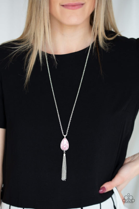 Elite Shine - pink necklace