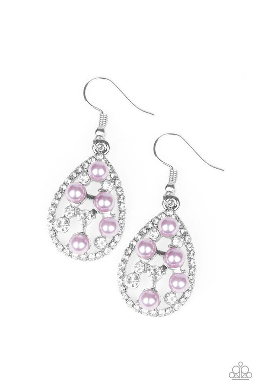 Fabulously Wealthy - purple earrings
