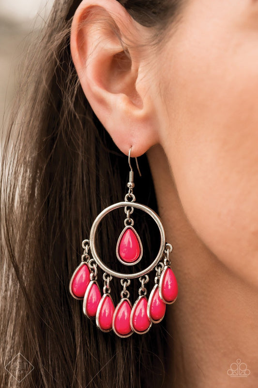 FLIRTY FLAMBOYANCE - PINK EARRINGS