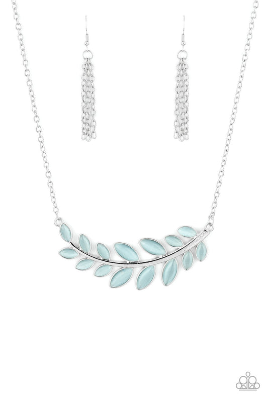 Frosted Foliage - blue moonstone necklace