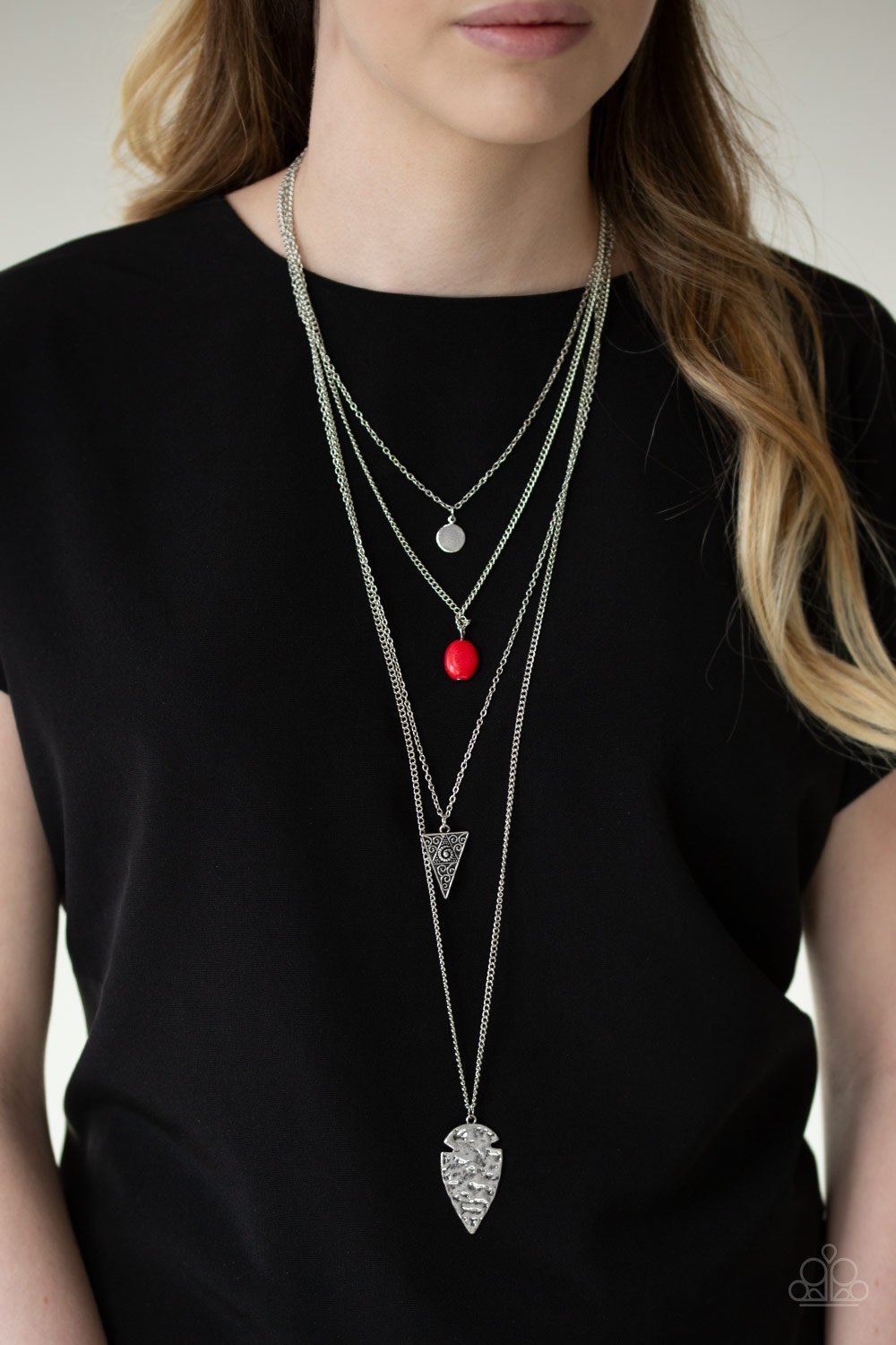 Grounded in Artifact - red necklace