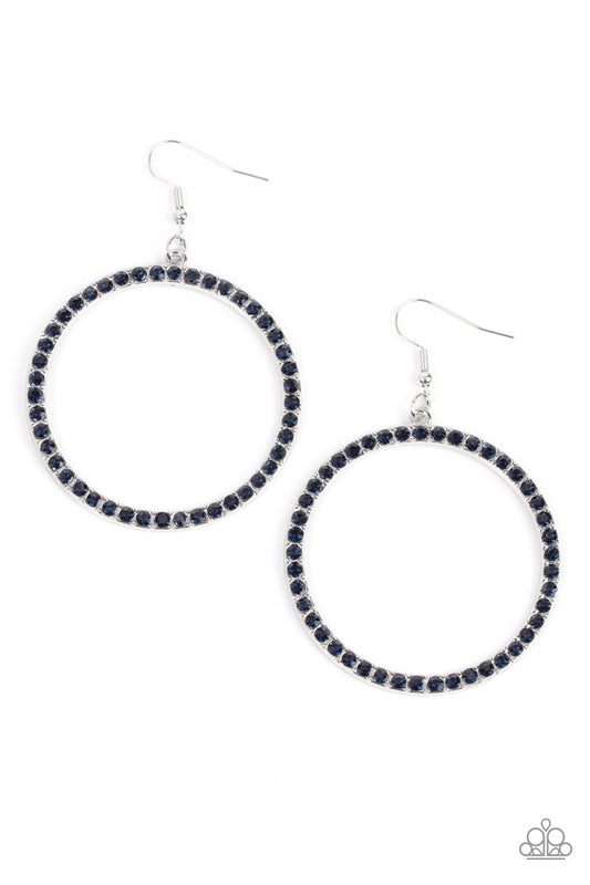 Head-Turning Halo - Blue earrings