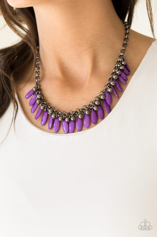 Jersey Shore - purple necklace