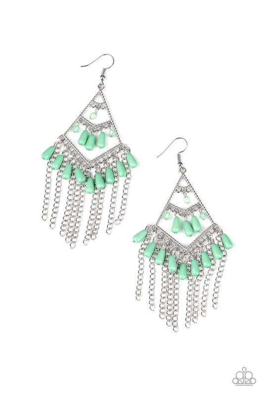 Trending Transcendence - green earrings