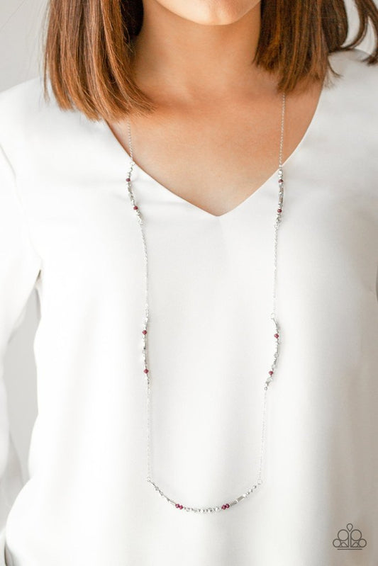 Mainstream Minimalist - Purple Necklace