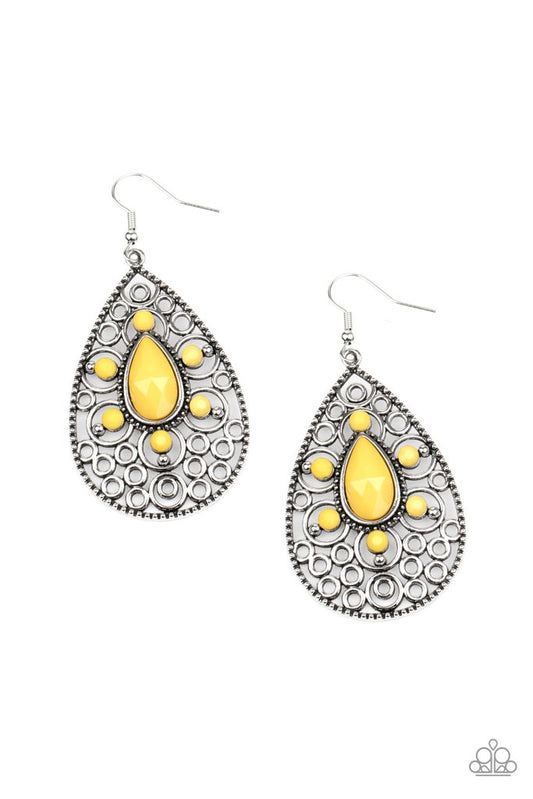 Modern Garden - yellow earrings