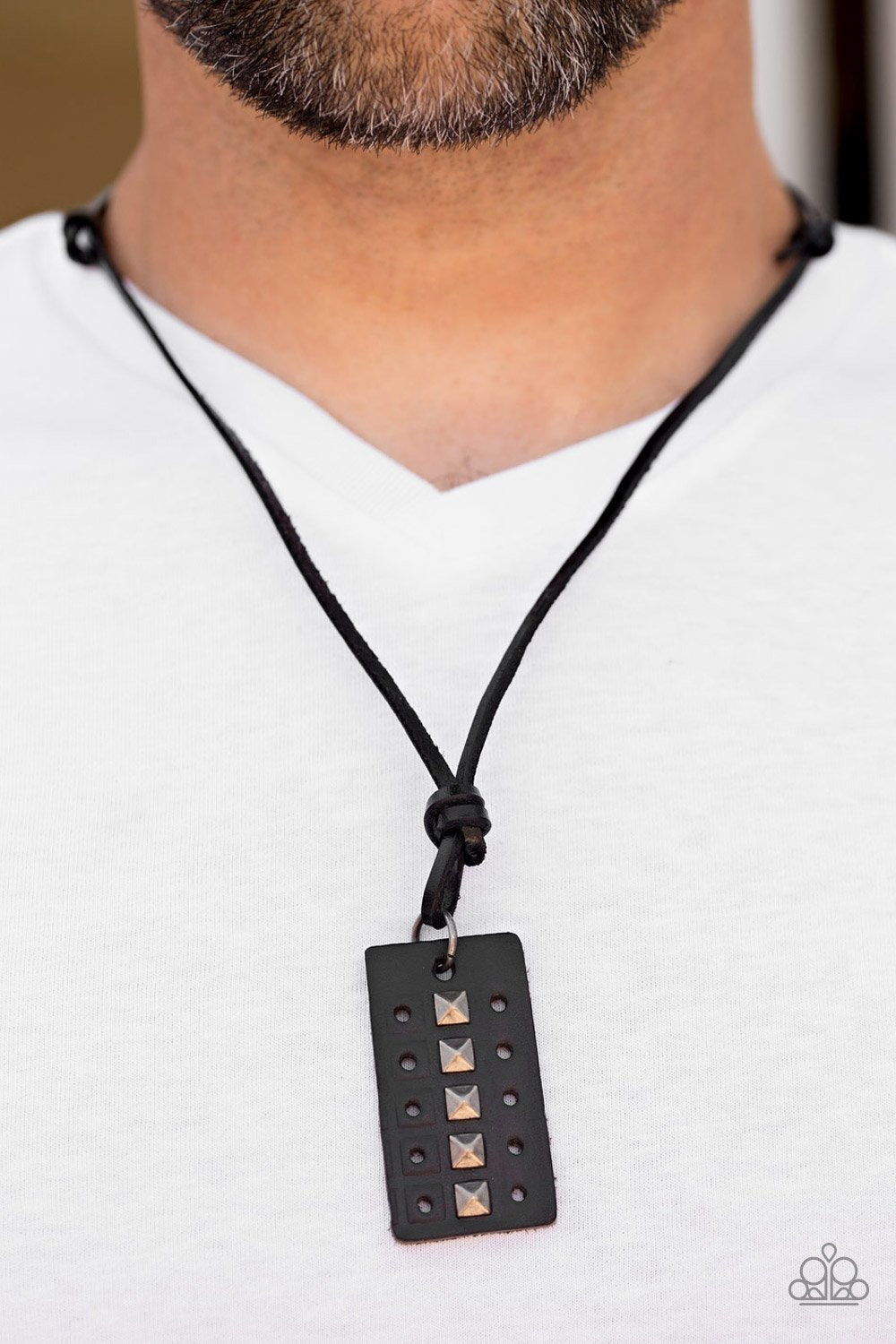 New Recruit - Black urban necklace
