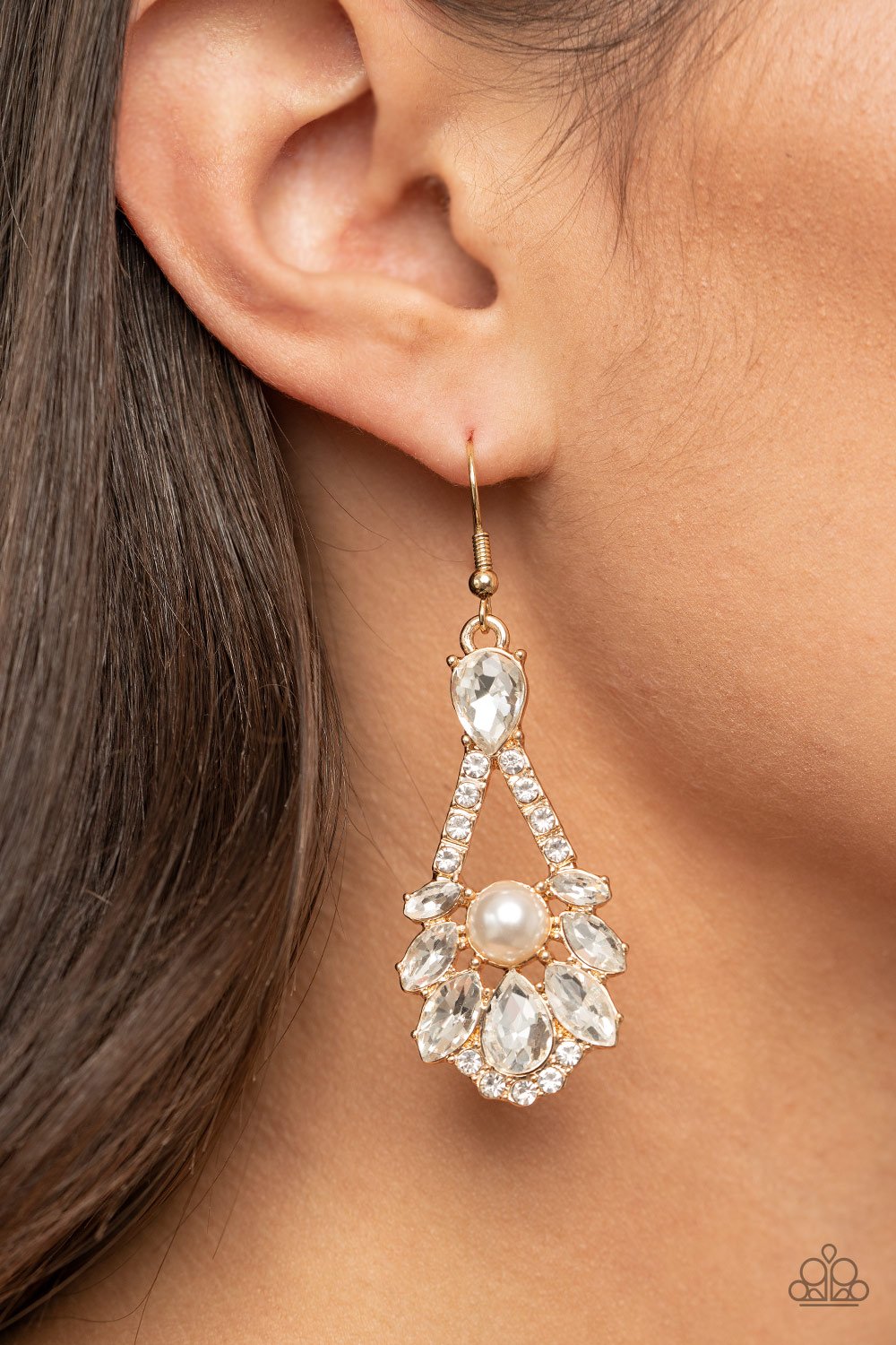 Prismatic Presence - gold earrings