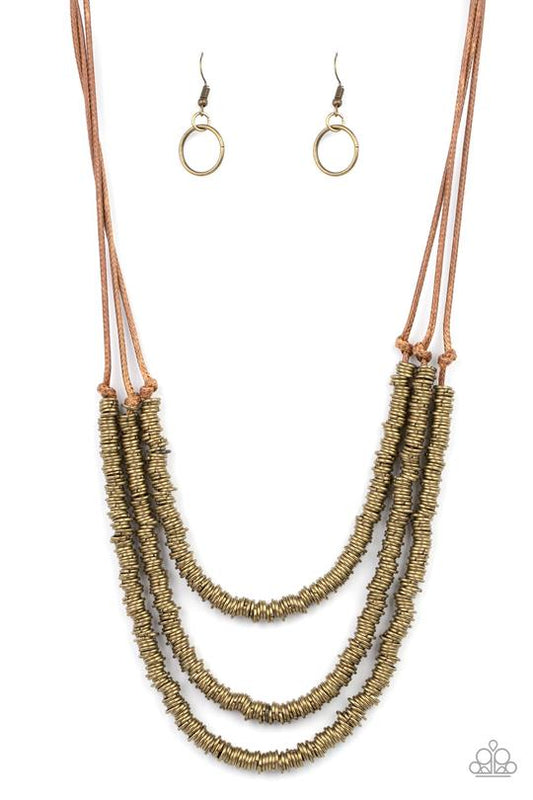 RING to Reason - brass necklace