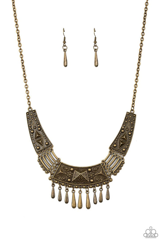 STEER It Up - Brass Necklace