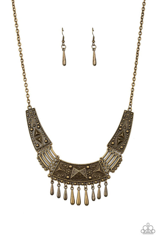 STEER It Up - Brass Necklace