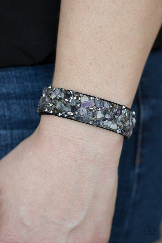 Totally Crushed It - Purple wrap bracelet