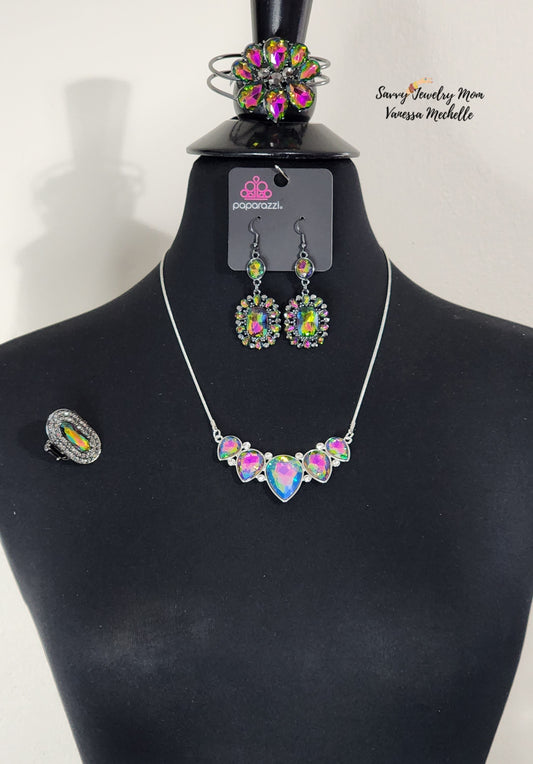 Savvy Set #296 (Multicolor Iridescent, 4 piece set)