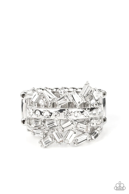 Scattered Sensation - white gem ring