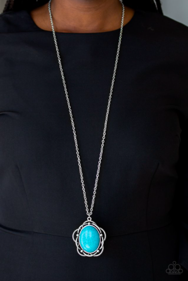 Let Your Dreams Bloom - Blue necklace