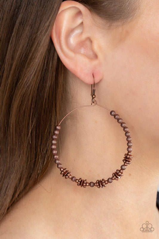 Simple Synchrony - Copper Earrings