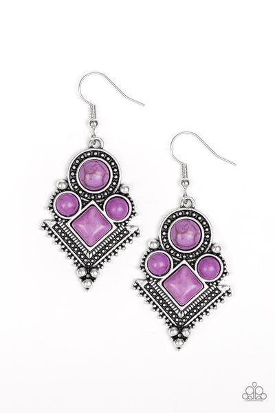 So Sonoran - purple earrings