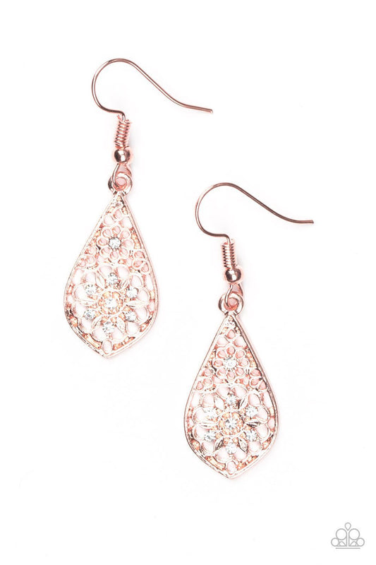 SPRING SPARKLE - COPPER EARRINGS