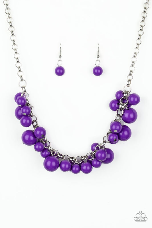 Walk This BROADWAY - purple necklace