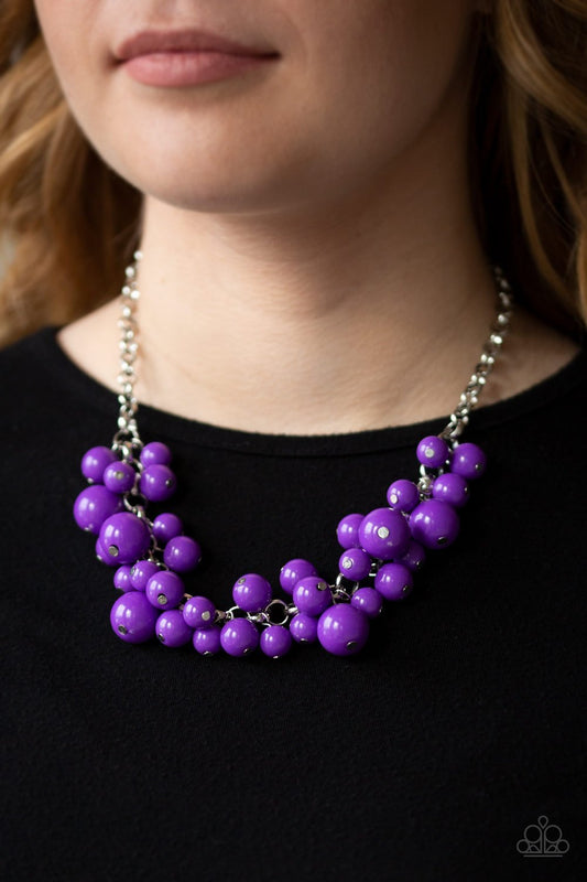Walk This BROADWAY - purple necklace