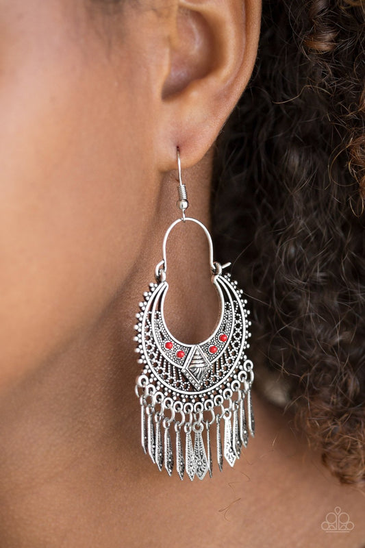 Walk on the Wildside - red earrings