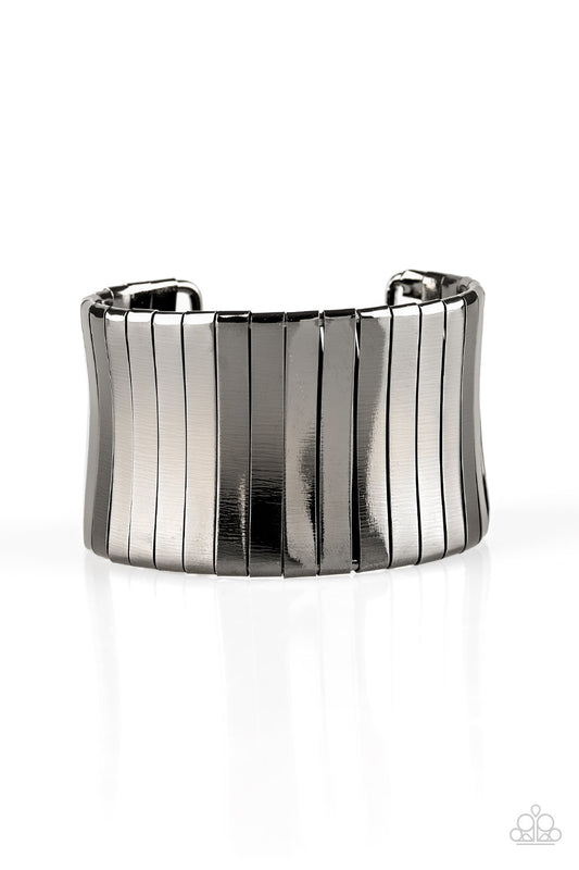 Urban Uptrend - Gunmetal Cuff Bracelet
