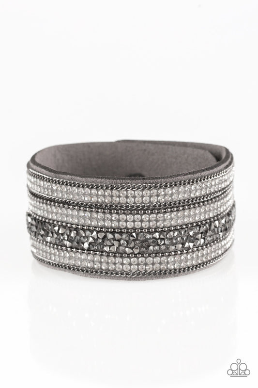 Really Rock Band- Silver wrap bracelet