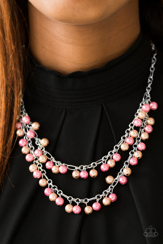 Beauty Shop Fashion - Orange Multicolor necklace