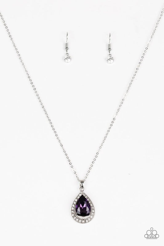 Because Im Queen - purple necklace