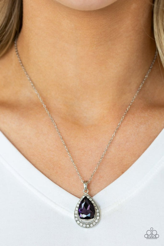 Because Im Queen - purple necklace