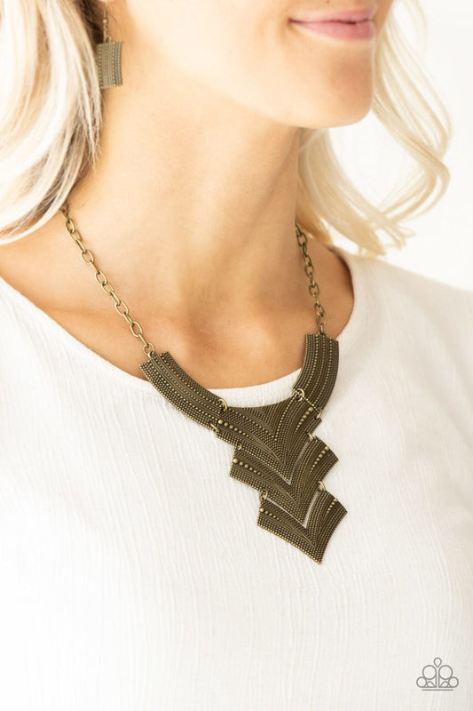 Fiercely Pharaoh - Brass necklace
