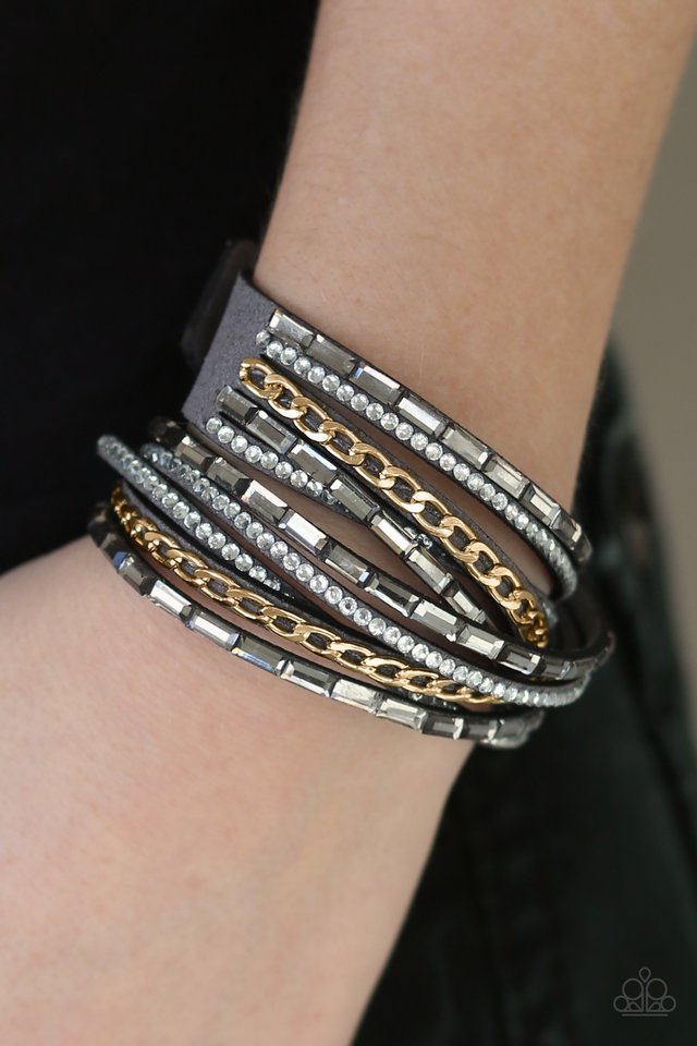 Cheaters Never Prosper -Silver/Gold wrap bracelet