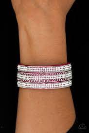 Dangerously Drama Queen - Pink wrap bracelet