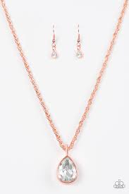 Million Dollar Drop - Shiny Copper necklace