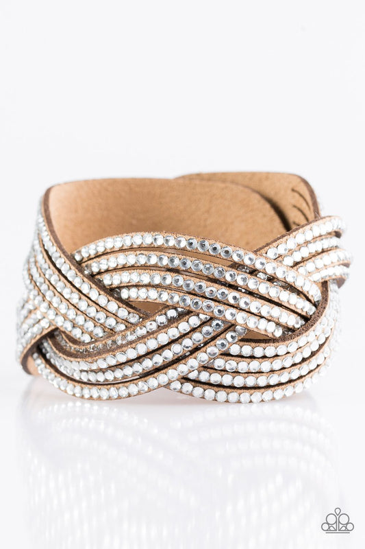 Top Class Chic - Brown wrap bracelet