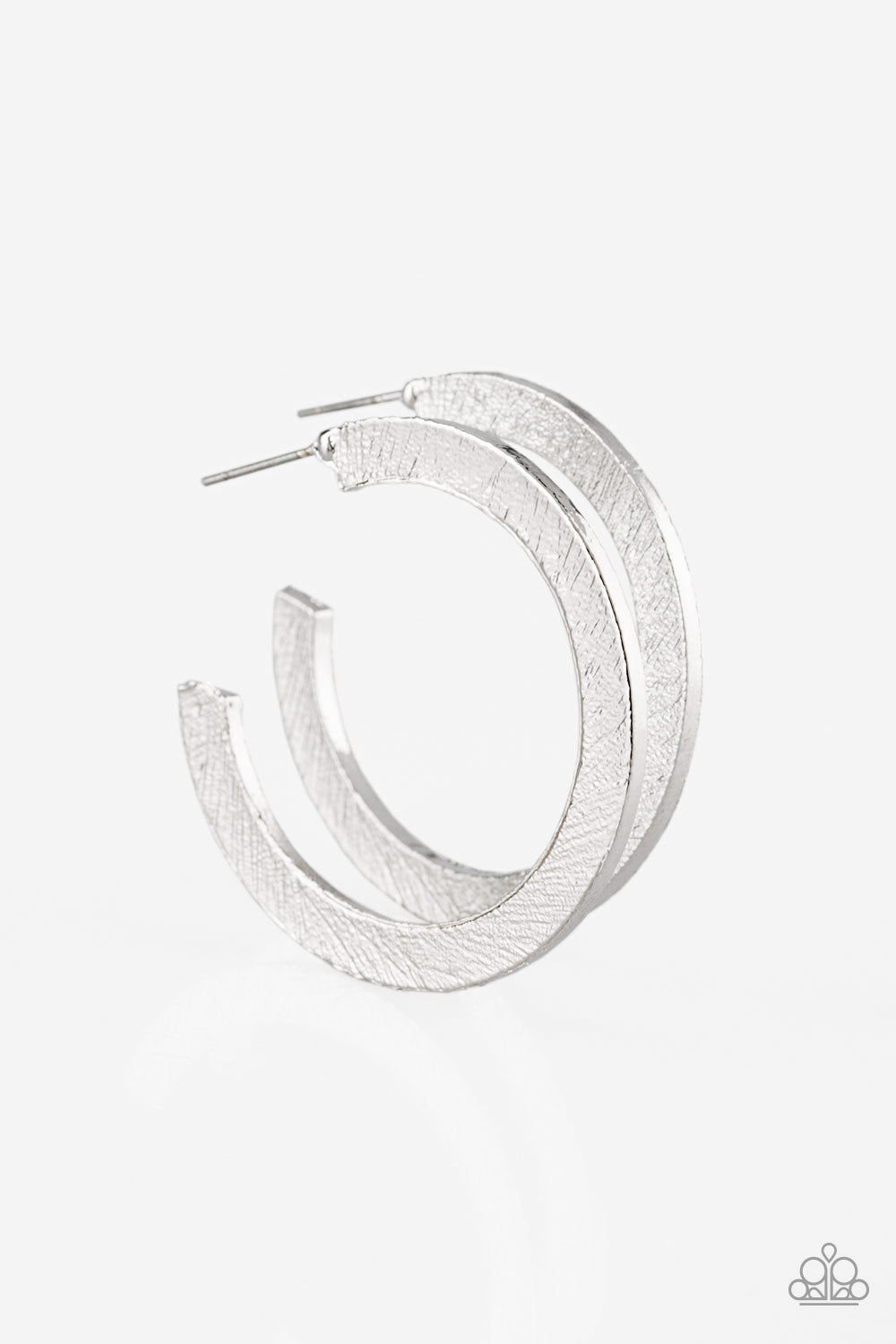 HAUTE Glam - Silver hoop earrings