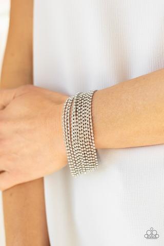 I Woke Up Like This - White Rhinestones Bracelet (Life of the Party -June 2021)