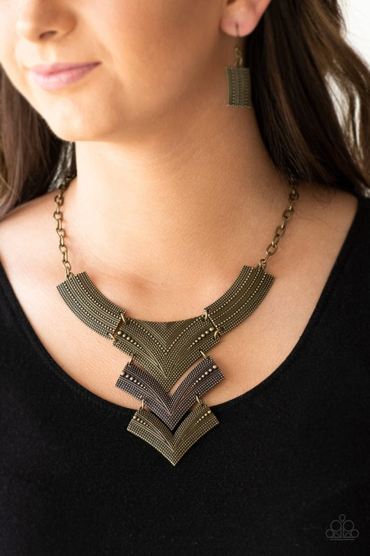 Fiercely Pharaoh - Brass/Copper Multi Necklace