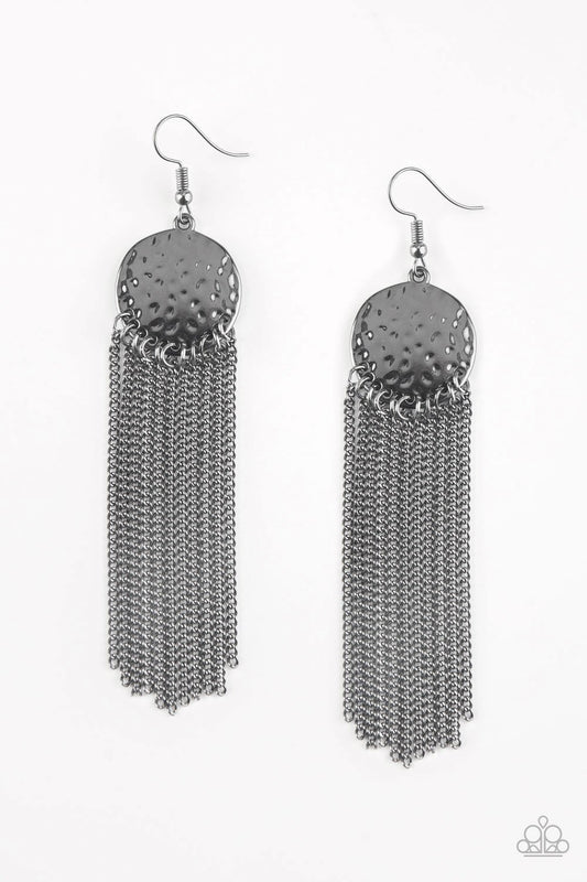 Solar Scene - Black/Gunmetal earrings
