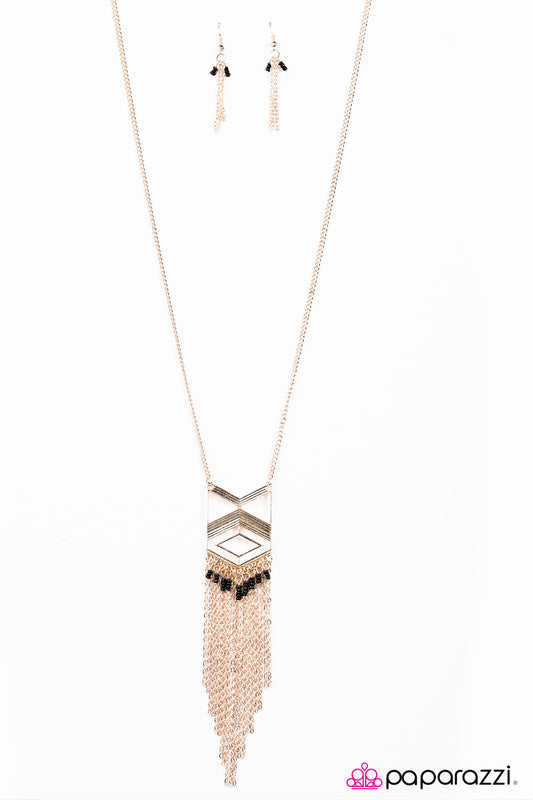 California Dreaming - Gold/Black necklace